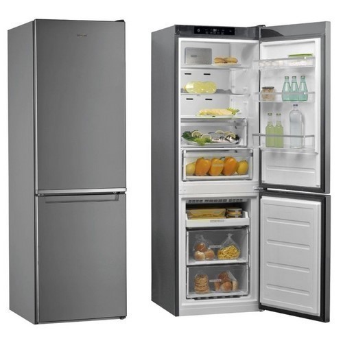 FRIGO COMBI WHIRLPOOL W9 821 COX2 INOX 189X60X65.6